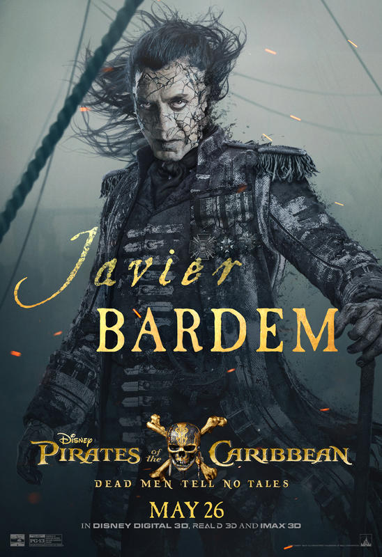 Pirates des Caraïbes - La Vengeance de Salazar : Les affiches officielles des personnages