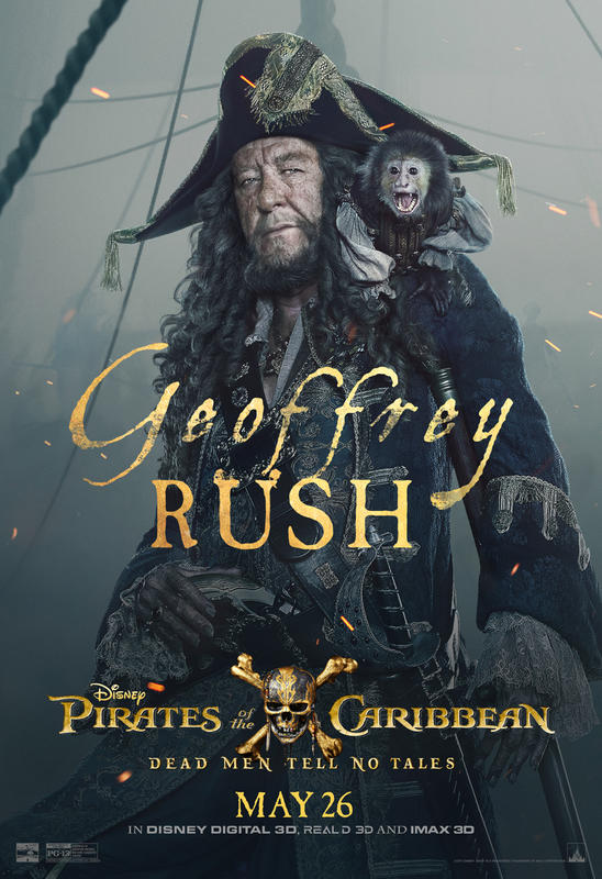 Pirates des Caraïbes - La Vengeance de Salazar : Les affiches officielles des personnages