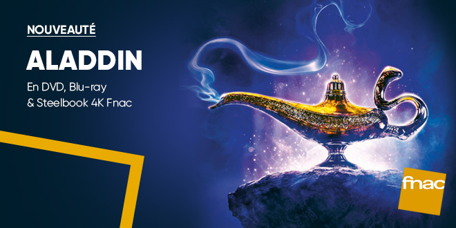 Aladdin disponible en DVD, Blu-ray et Steelbook 4K Fnac