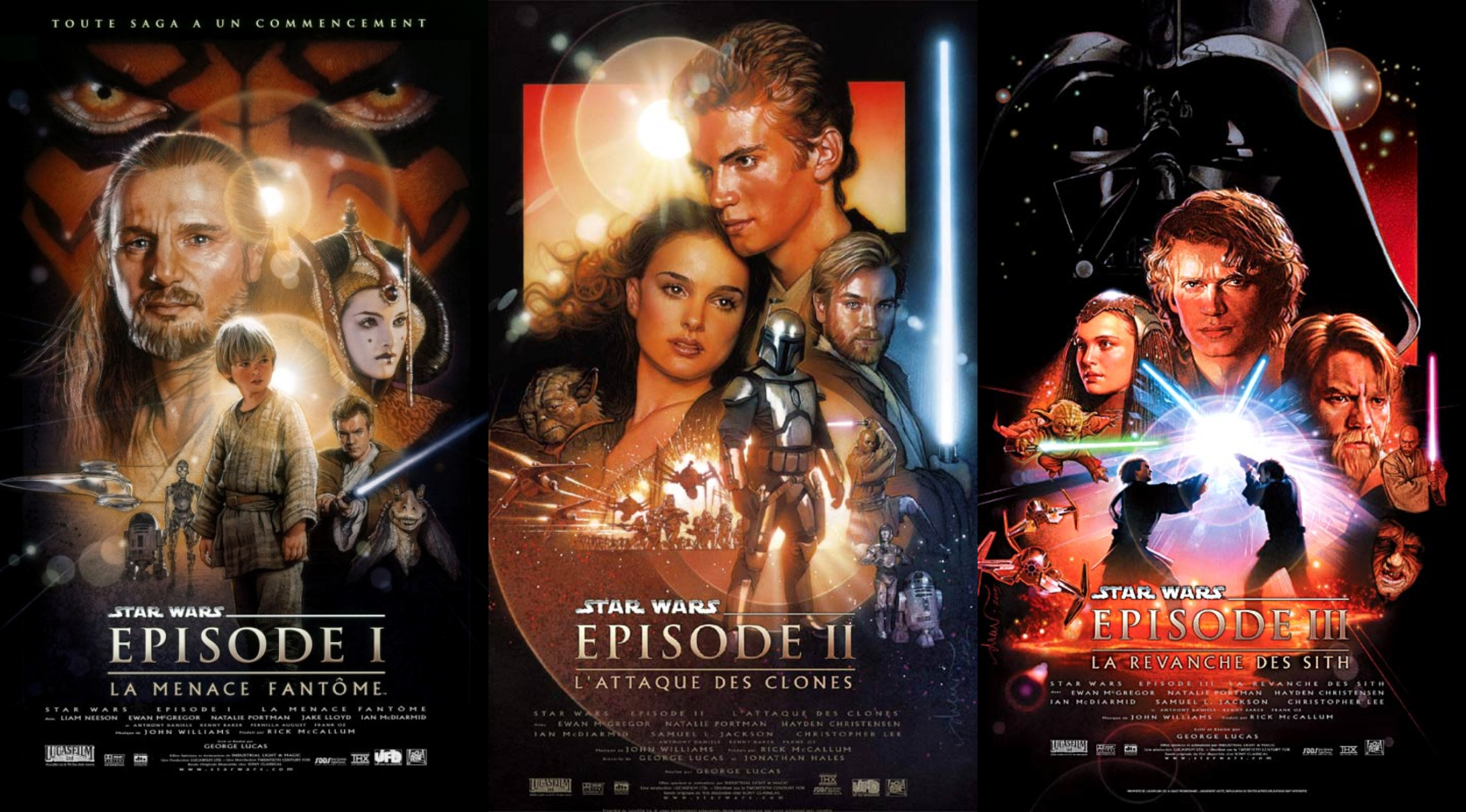 Affiches de la prélogie