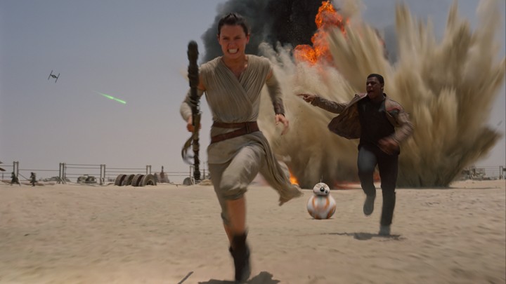 Rey, Finn et BB-8 (Star Wars épisode 7)