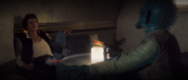 Star Wars IV : la scène de Han Solo face à Greedo a encore été modifiée Star Wars IV : la scène de Han Solo face à Greedo a encore été modifiée