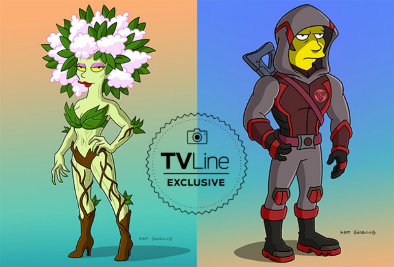 Les Simpson : Cobie Smulders (Maria Hill) dans l'épisode spécial Avengers