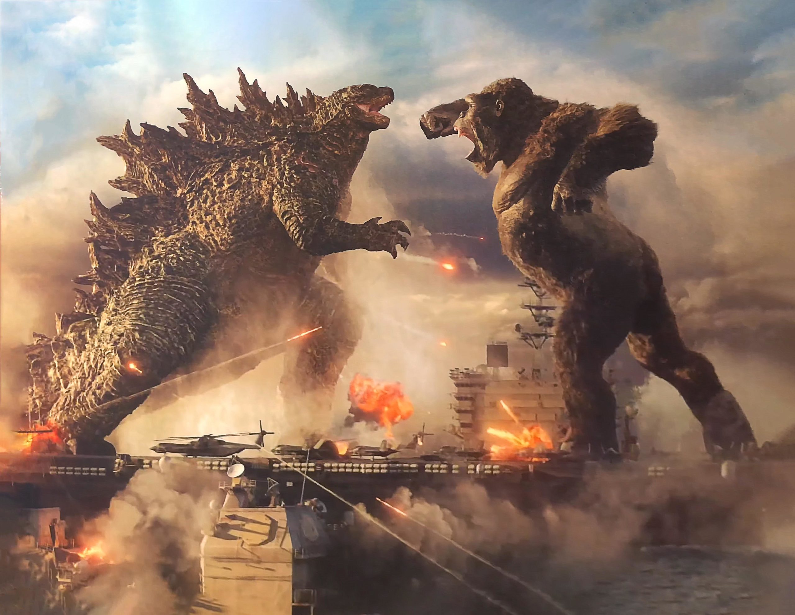 Godzilla vs Kong : les deux monstres se mettent sur la tronche dans une nouvelle image