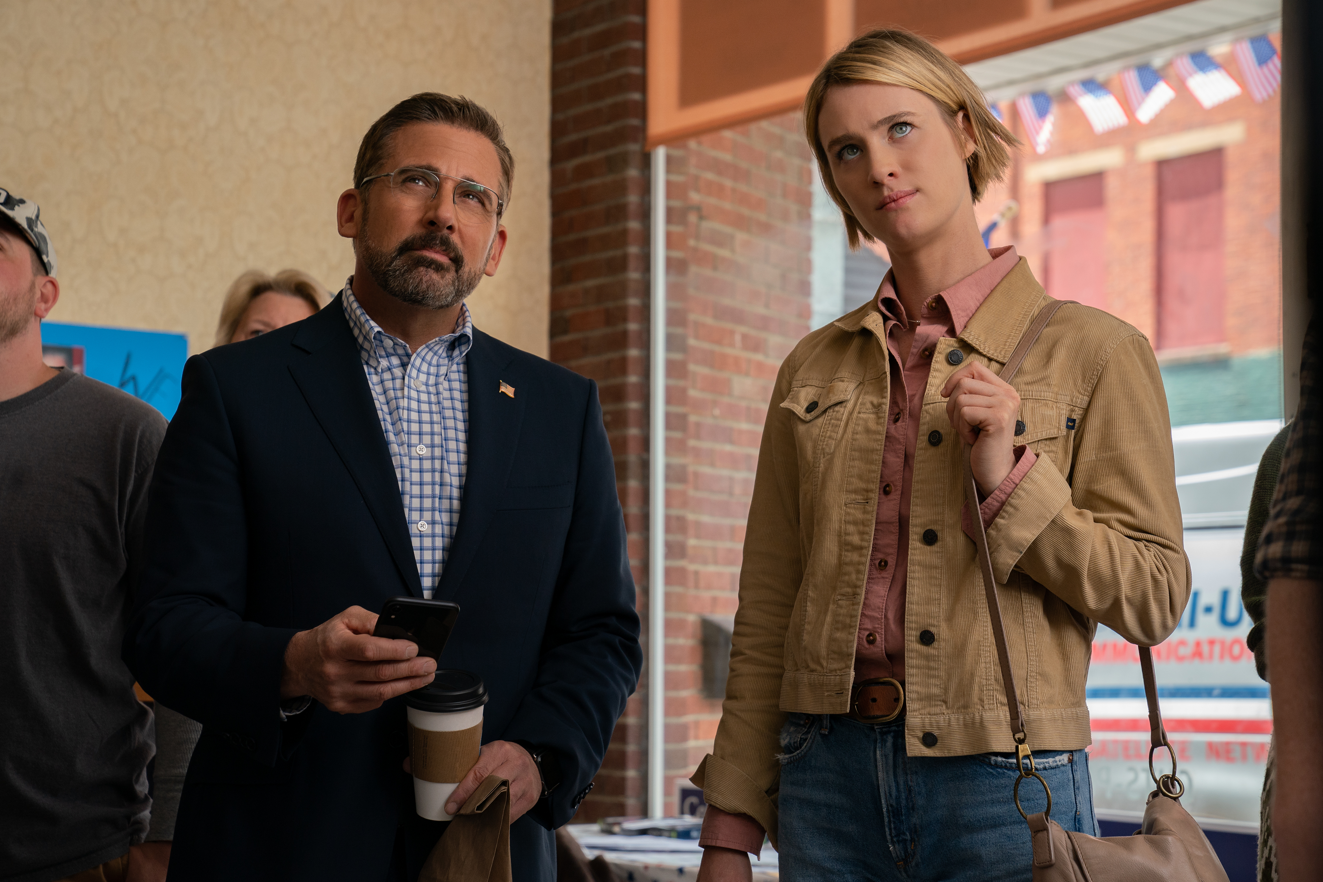 "Irresistible" : Critique de la comédie politique de Jon Stewart avec Steve Carell et Rose Byrne.