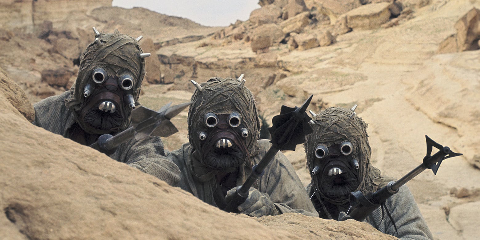 Star Wars : à quoi ressemblent les Hommes des Sables sous leurs masques