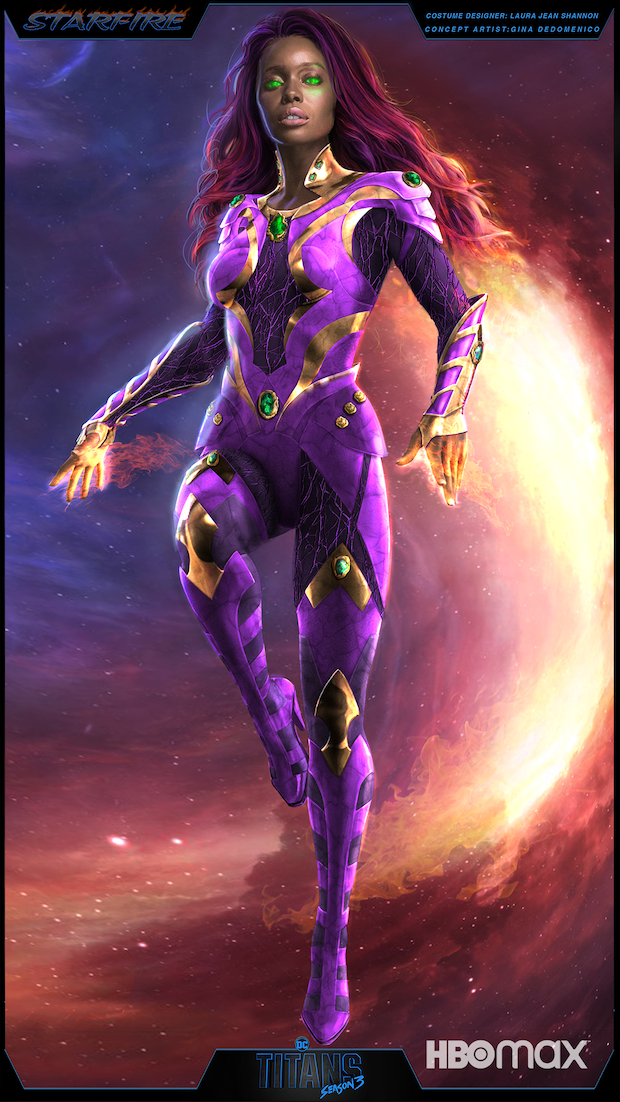 Titans saison 3 : Starfire dévoile son nouveau costume pour la série DC