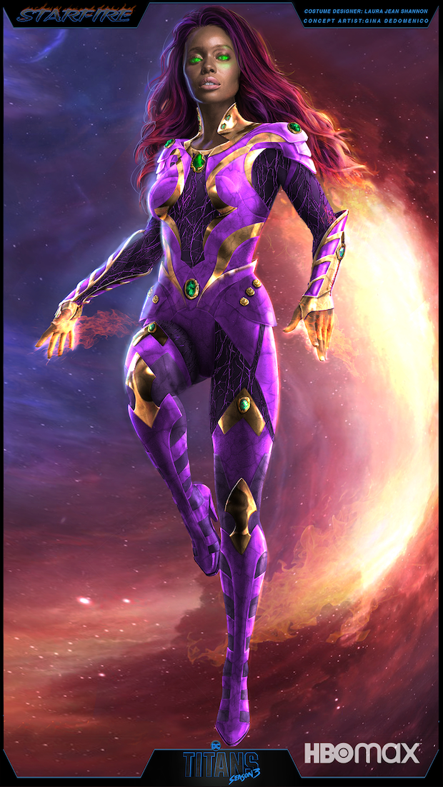 Titans saison 3 : Starfire dévoile son nouveau costume pour la série DC Titans saison 3 : Starfire dévoile son nouveau costume pour la série DC