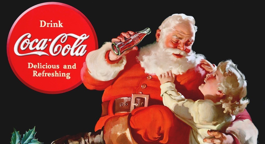 Campagne de publicité de Coca-Cola des années 1930 réalisée par l'illustrateur Haddon Sundblom