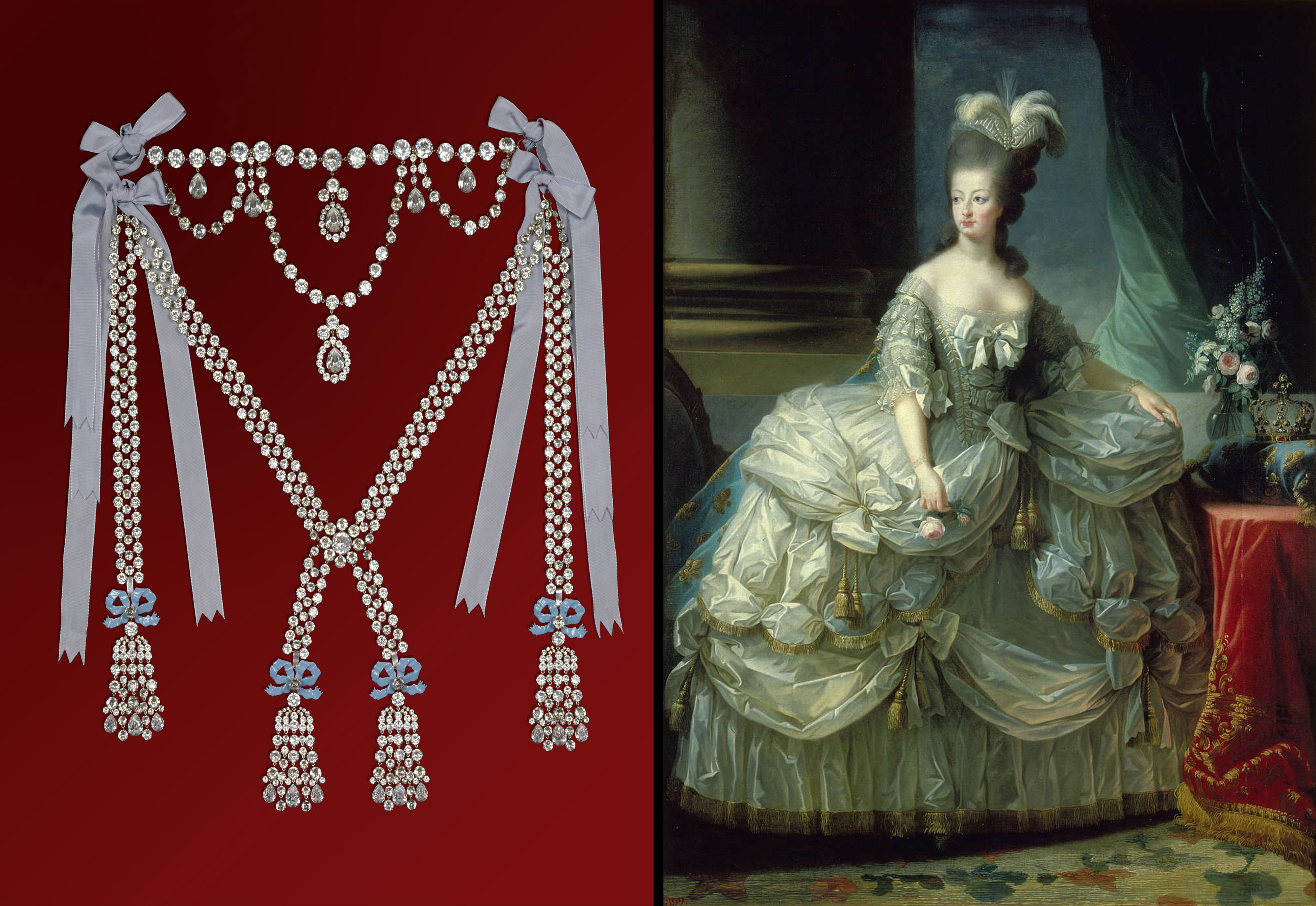 Reconstitution du Collier de la Reine, et Marie-Antoinette