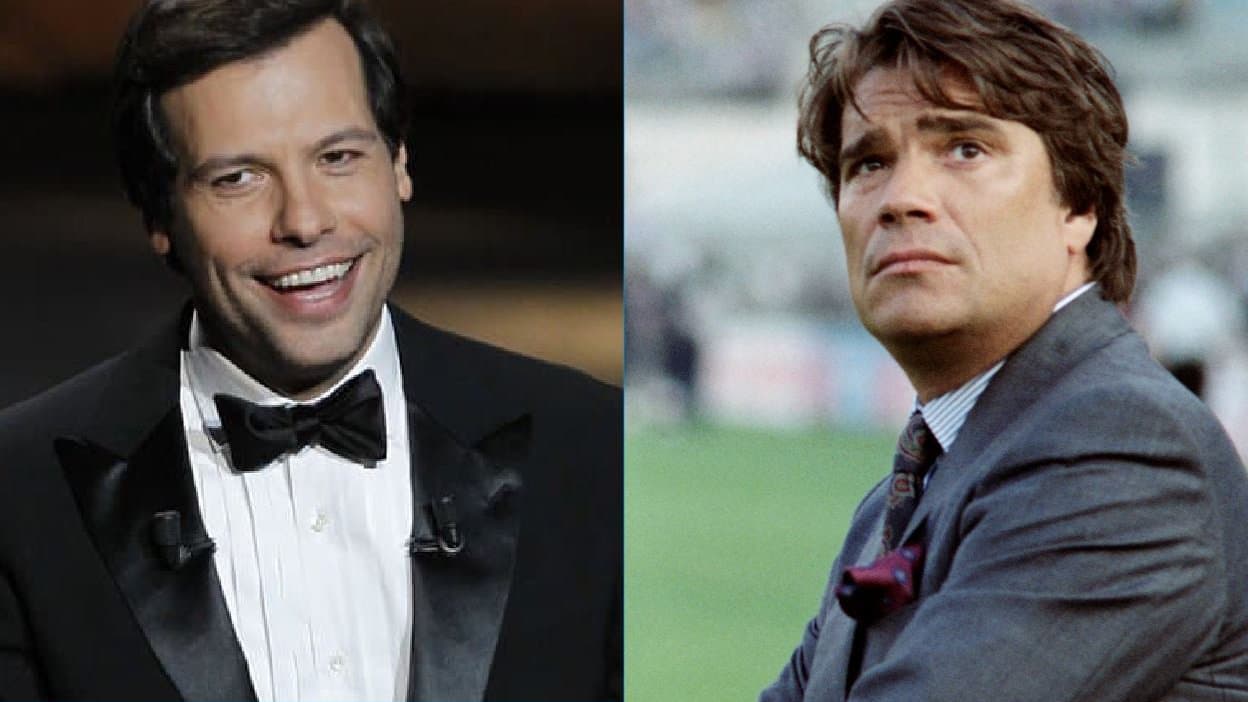 Laurent Lafitte et Bernard Tapie