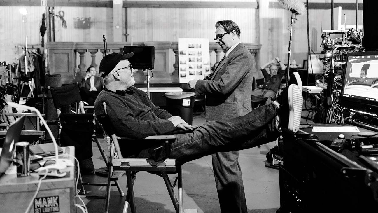 David Fincher et Gary Oldman sur le tournage de Mank David Fincher et Gary Oldman sur le tournage de Mank