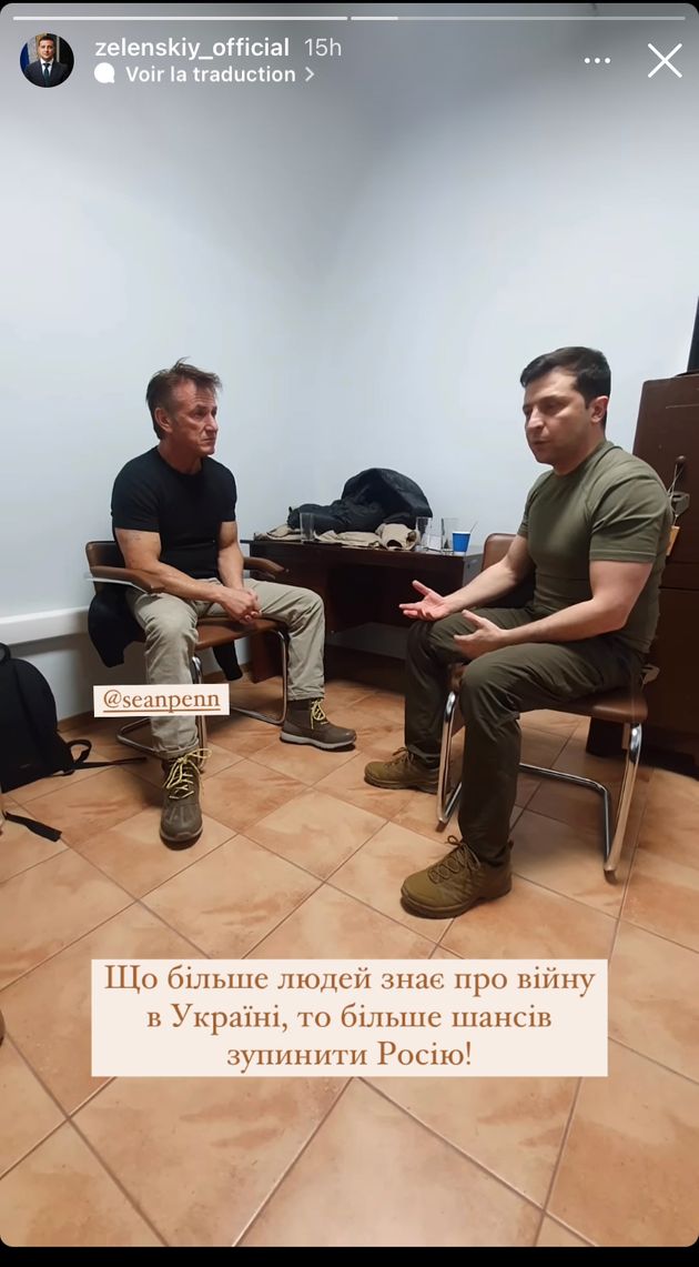 Sean Penn et Volodymyr Zelensky