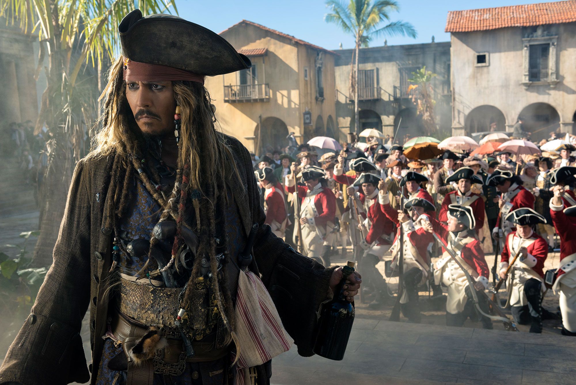Jack Sparrow (Johnny Depp) - Pirates des Caraïbes : La Vengeance de Salazar