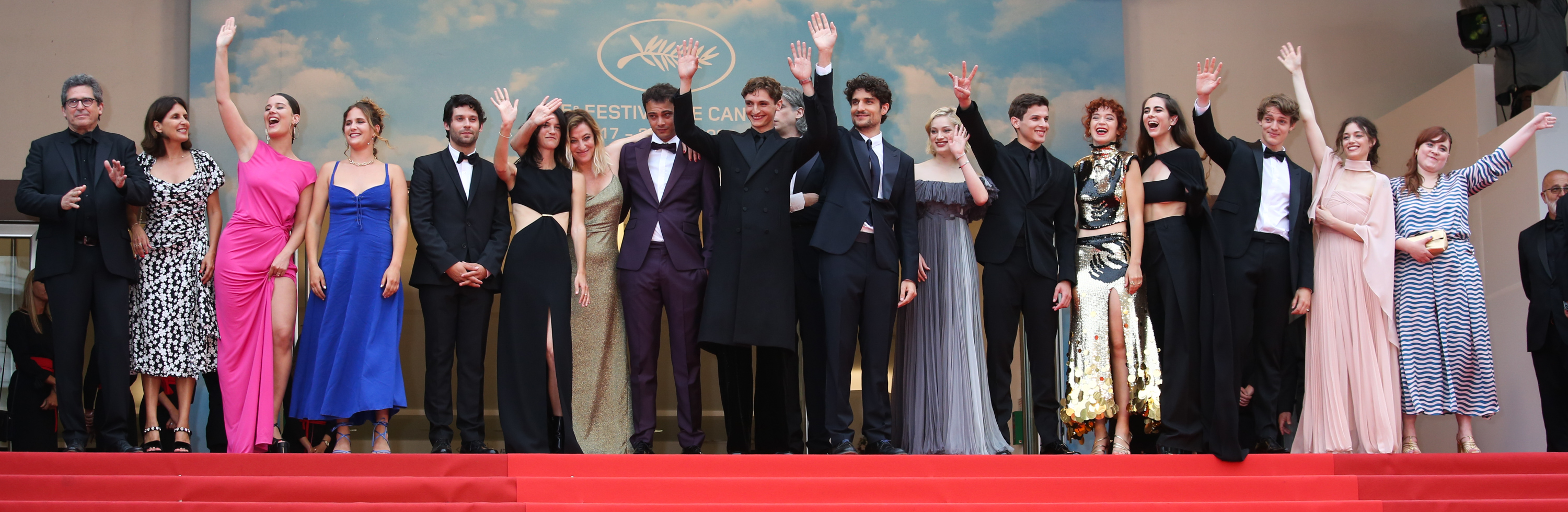 75e festival de Cannes - Montée des marches "Les Amandiers"