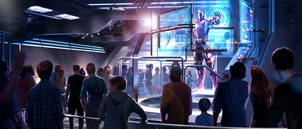 Attraction Iron Man : Avengers Assemble Flight Force à Disneyland Paris - Concept Art