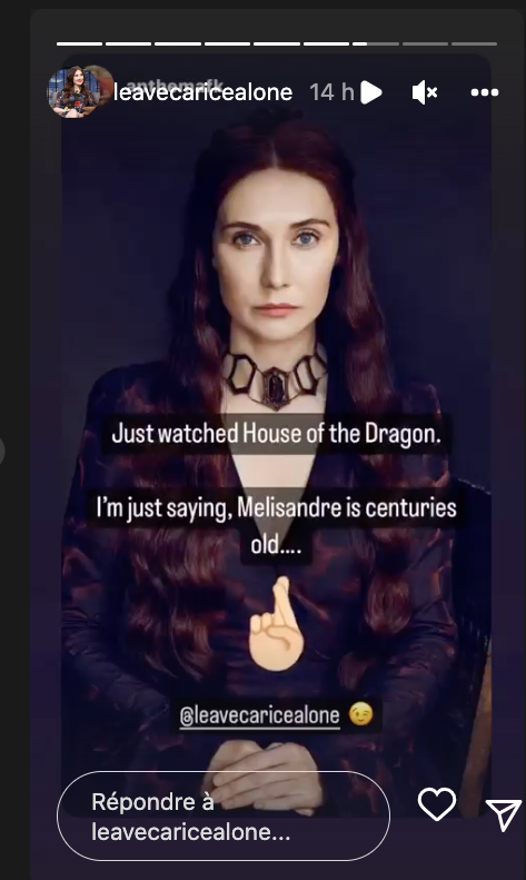 Instagram Carice Van Houten