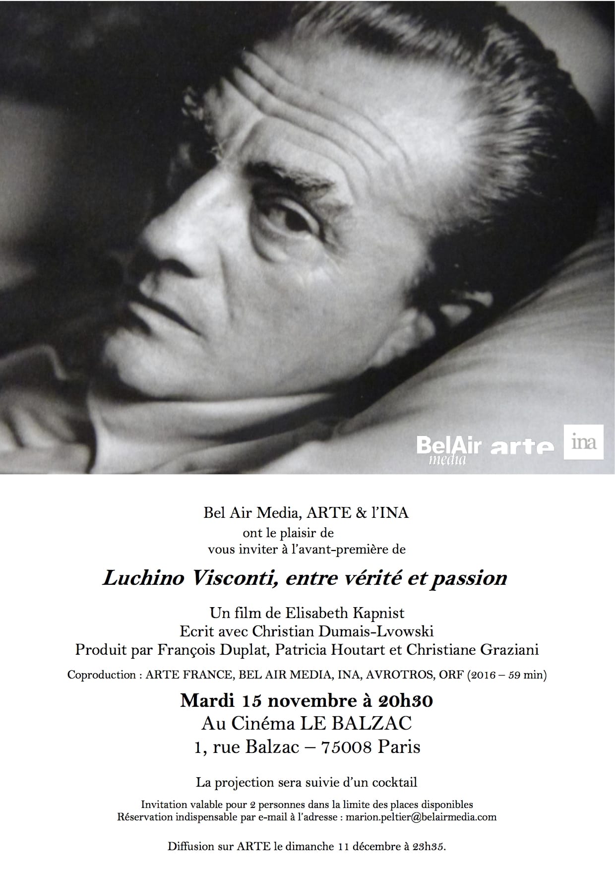 Luchino Visconti Entre Vérité Et Passion Film 2016 — Cinésérie