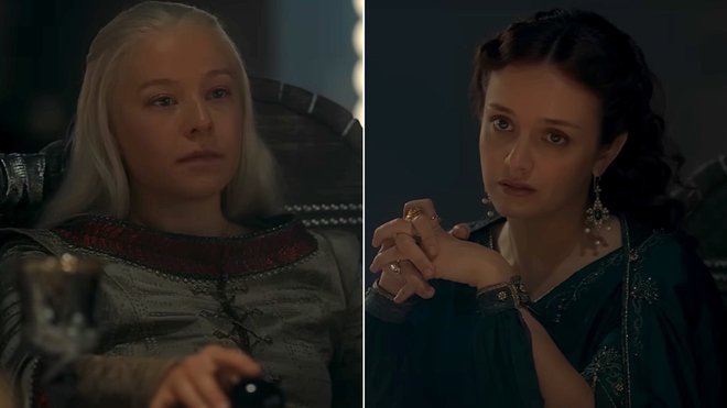 Rhaenyra (Emma d'Arcy) et Alicent (Olivia Cooke) - House of the Dragon
