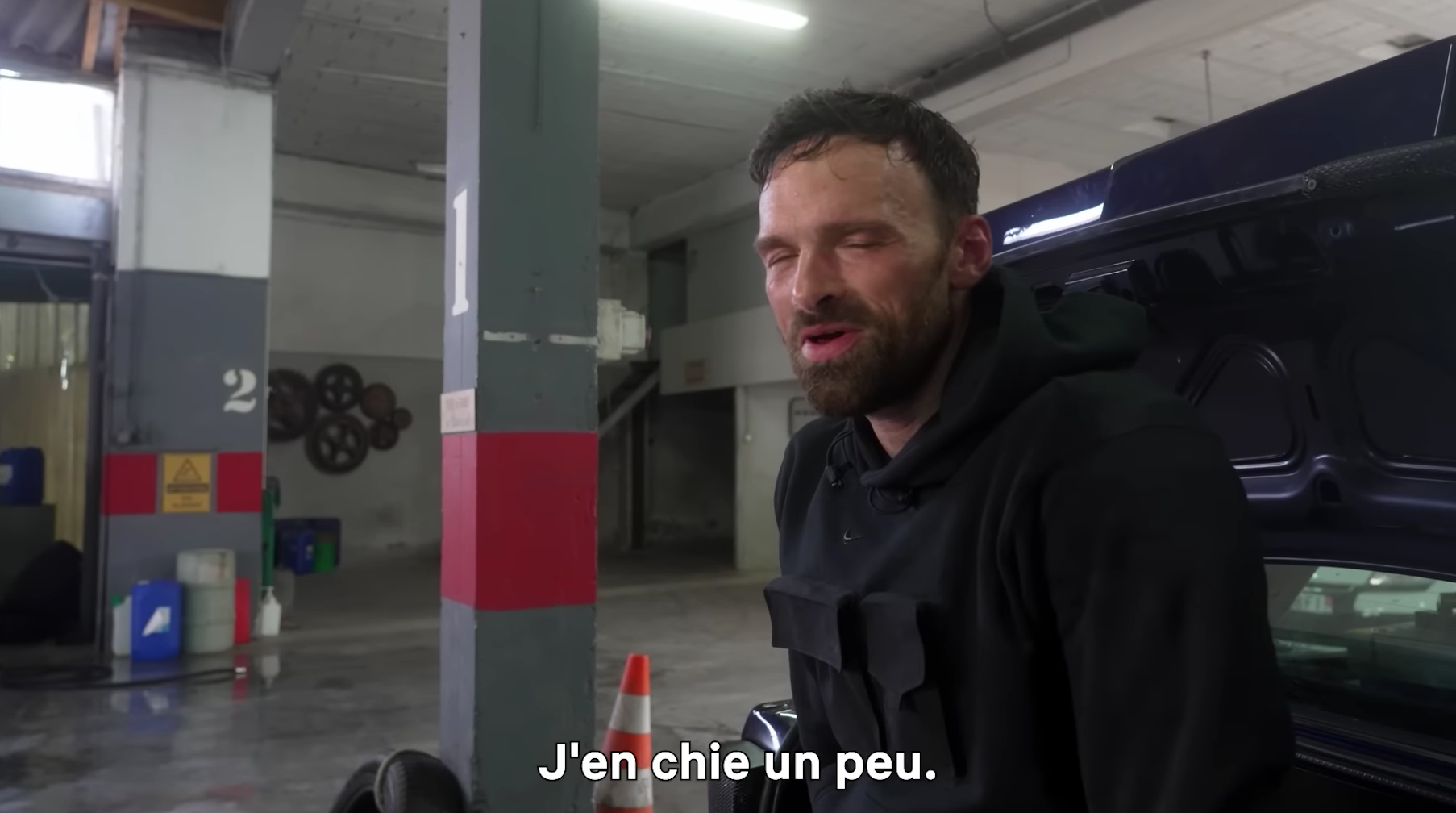 Alban Lenoir - tournage de Balle perdue 2