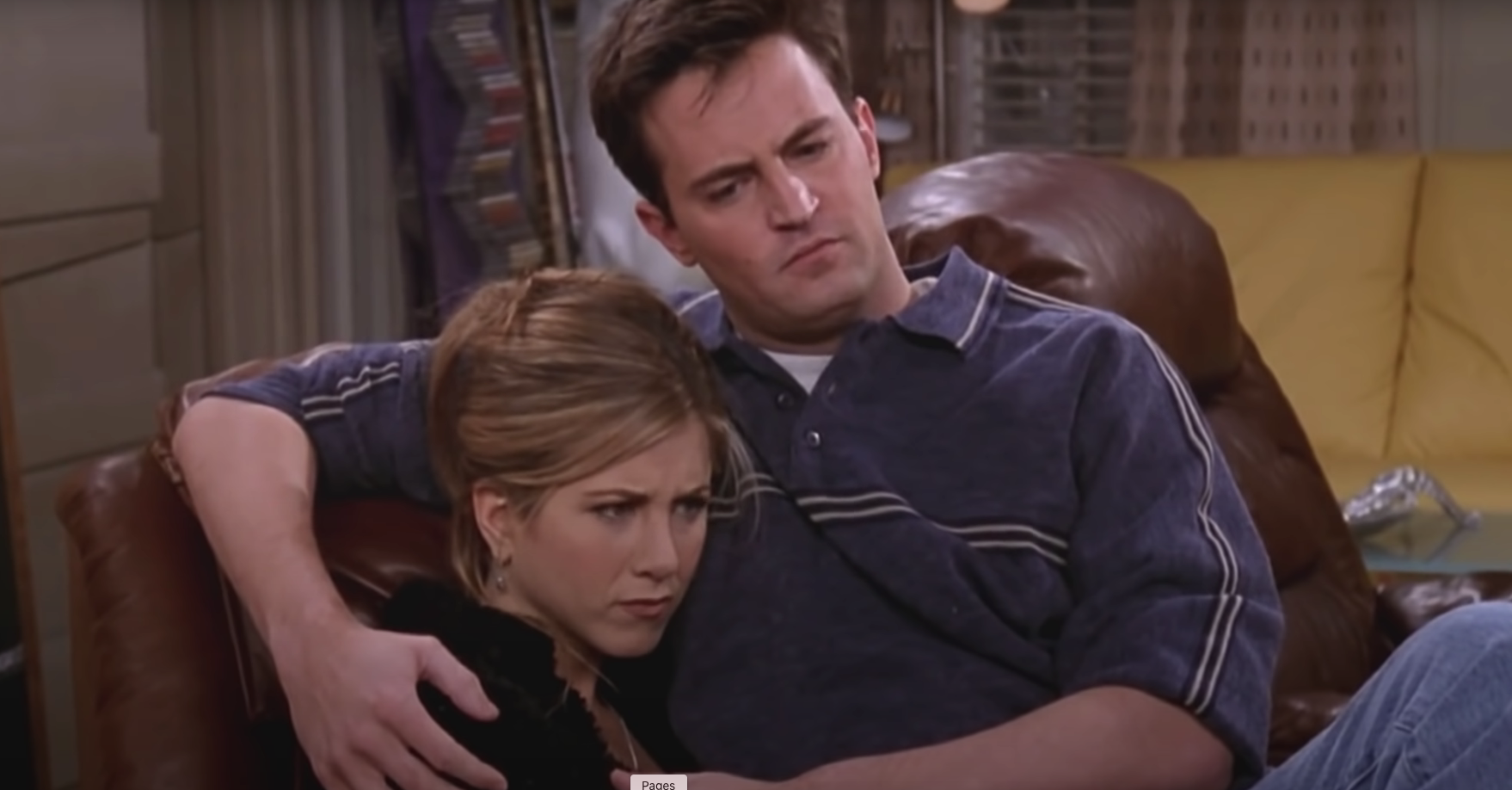 Chandler Bing (Matthew Perry) et Rachel Green (Jennifer Aniston) - Friends