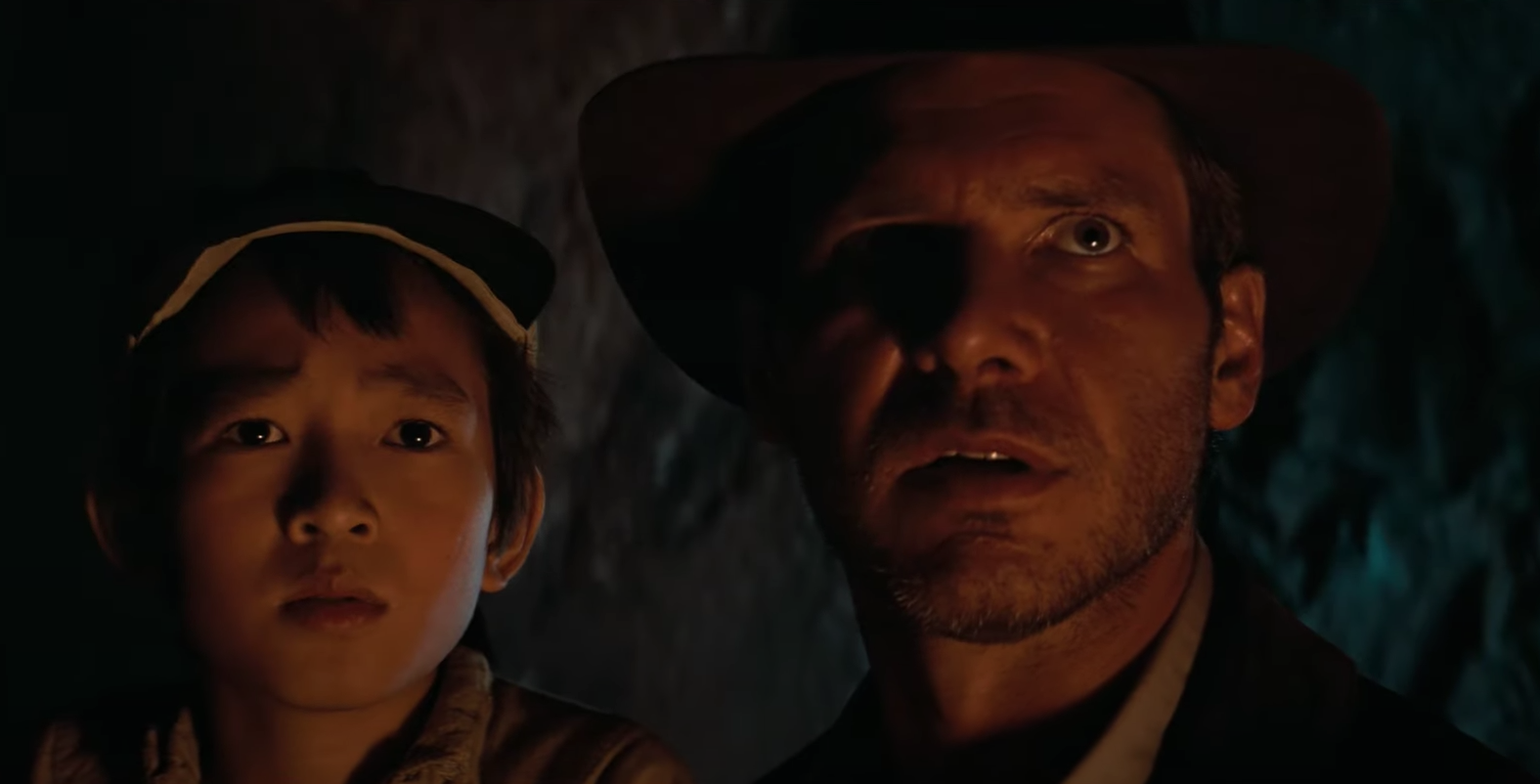 Demi-Lune (Ke Huy Quan) et Indiana Jones (Harrison Ford)