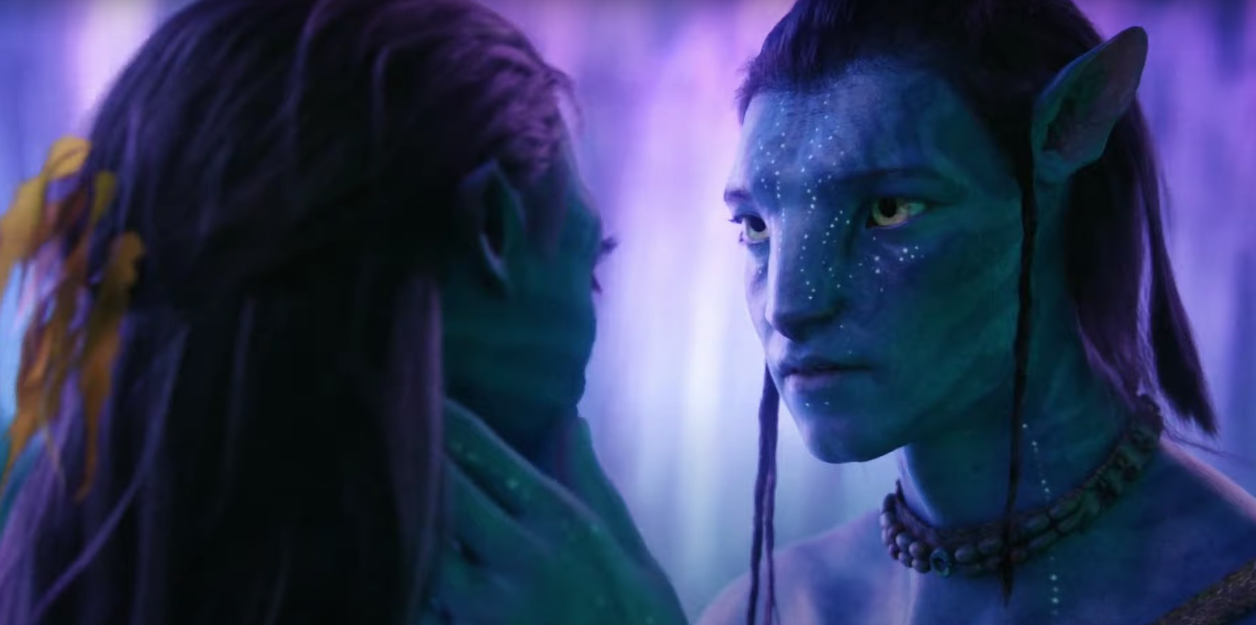 Jake (Sam Worthington) et Neytiri (Zoe Saldana) - Avatar