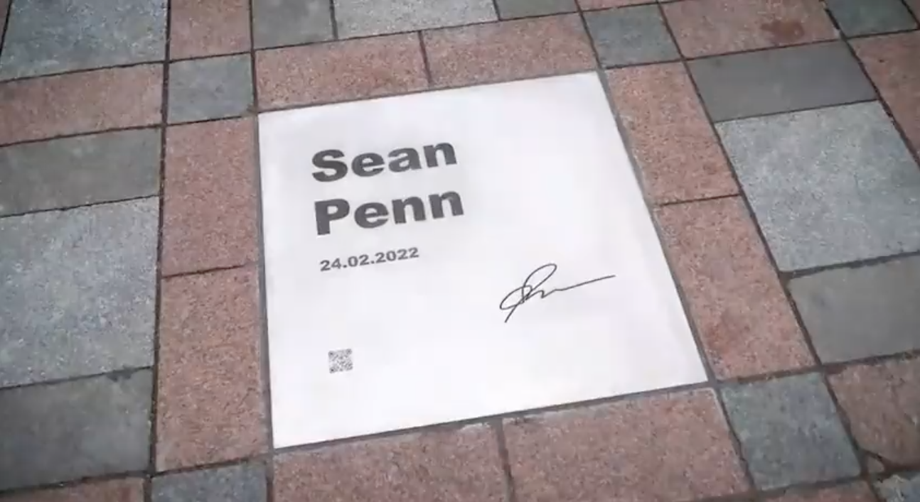 Plaque Sean Penn - Kiev