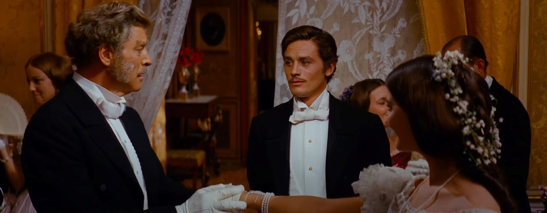 Prince Salina (Burt Lancaster), Tancrède (Alain Delon) et Angelica Sedara (Claudia Cardinale) - Le guépard