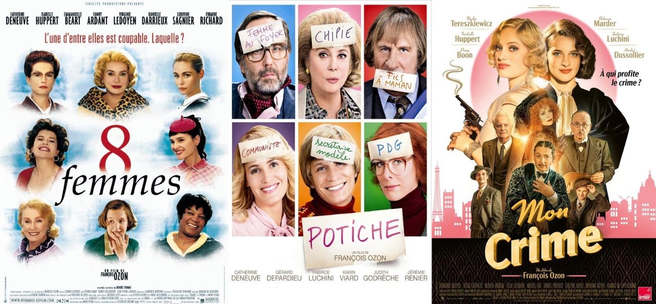 Affiches de 8 femmes, Potiche et Mon Crime - François Ozon