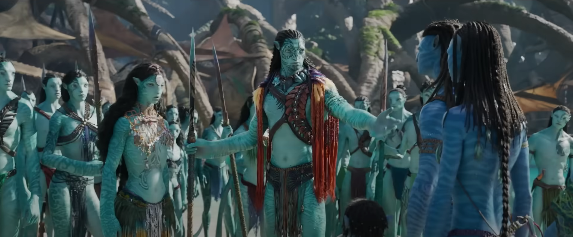 Jake Sully et Neytiri rencontrent les Metkayina - Avatar 2 la voie de l'eau