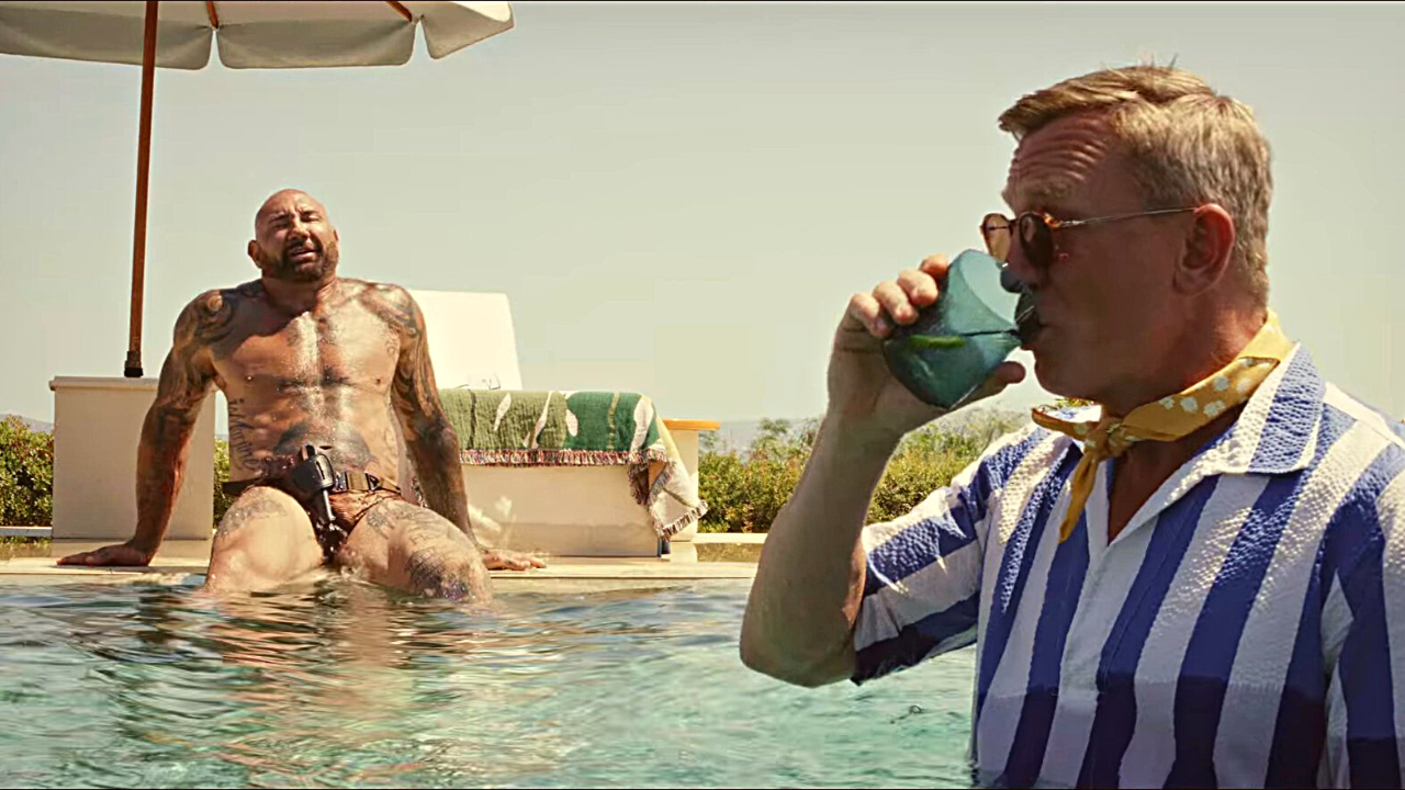 Dave Bautista et Daniel Craig - Glass Onion Netflix