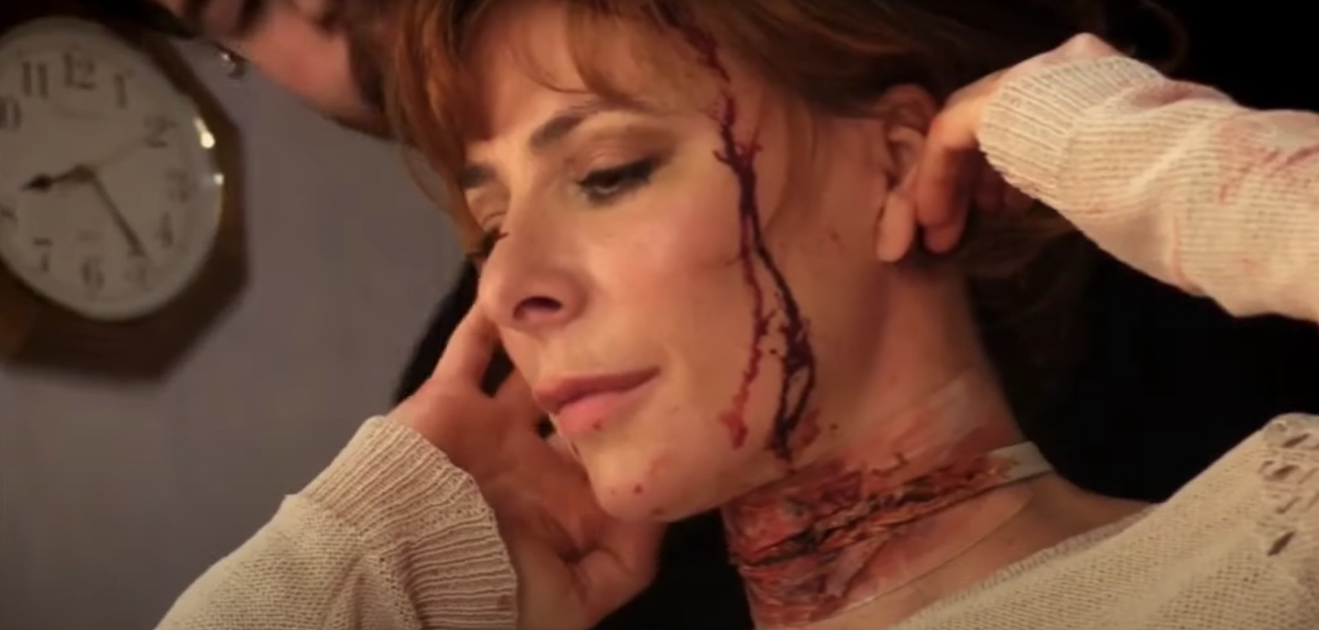 Mylène Farmer sur le tournage du film Ghostland de Pascal Laugier