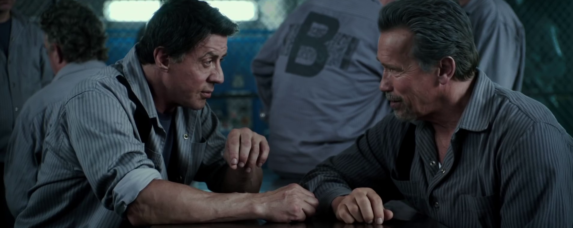 Sylvester Stallone et Arnold Schwarzenegger - Évasion ©SND