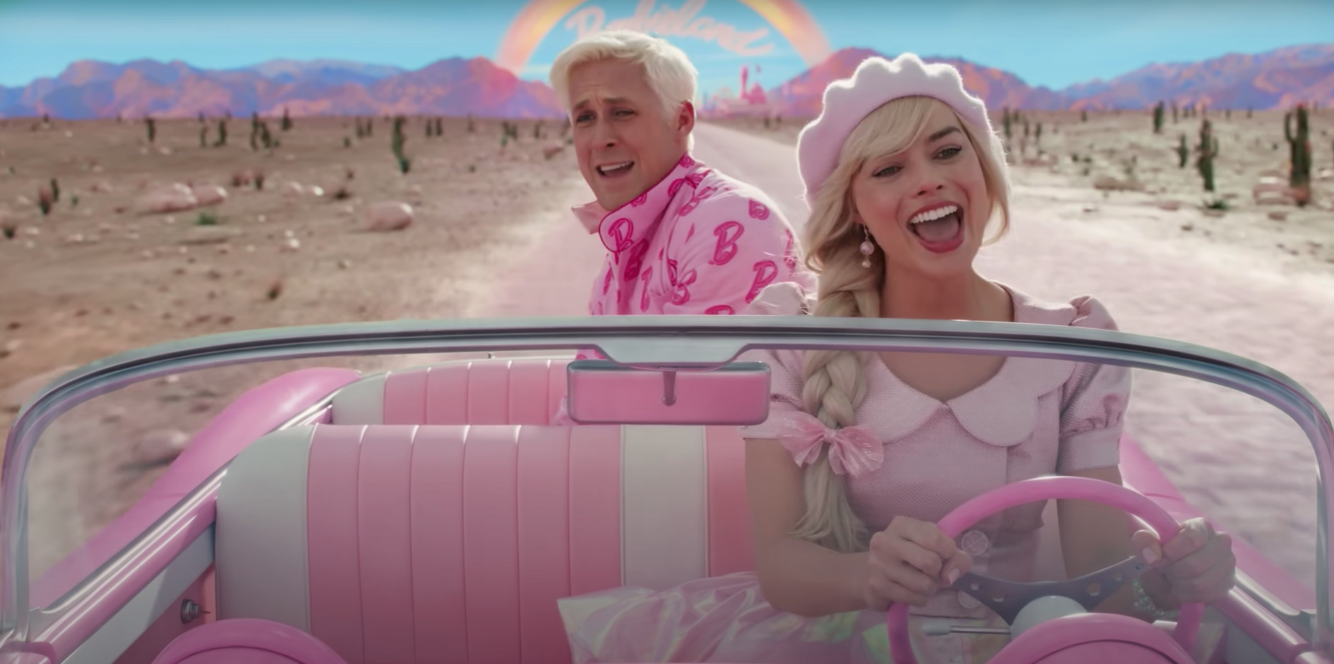 Ken (Ryan Gosling) et Barbie (Margot Robbie)