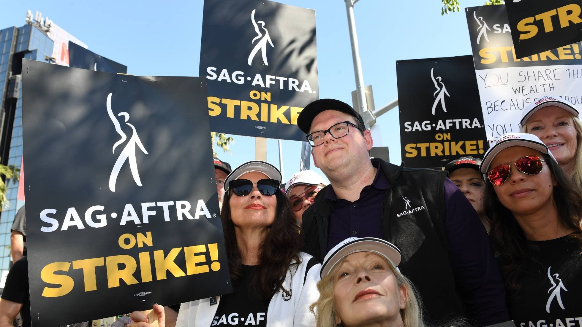 Fran Drescher, présidente du syndicat des acteurs SAG-AFTRA ©AFP / VALERIE MACON