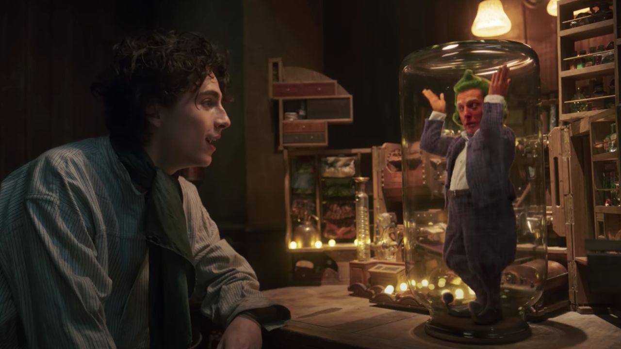 Wonka avec Timothée Chalamet et Hugh Grant