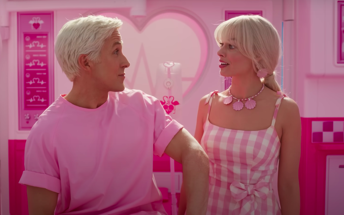 Margot Robbie et Ryan Gosling dans le film Barbie Margot Robbie et Ryan Gosling dans le film Barbie