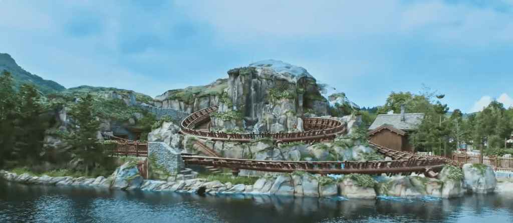 Attraction Wandering Oaken Sliding Seighs - Zone La reine des Neiges à Hong Kong Disneyland