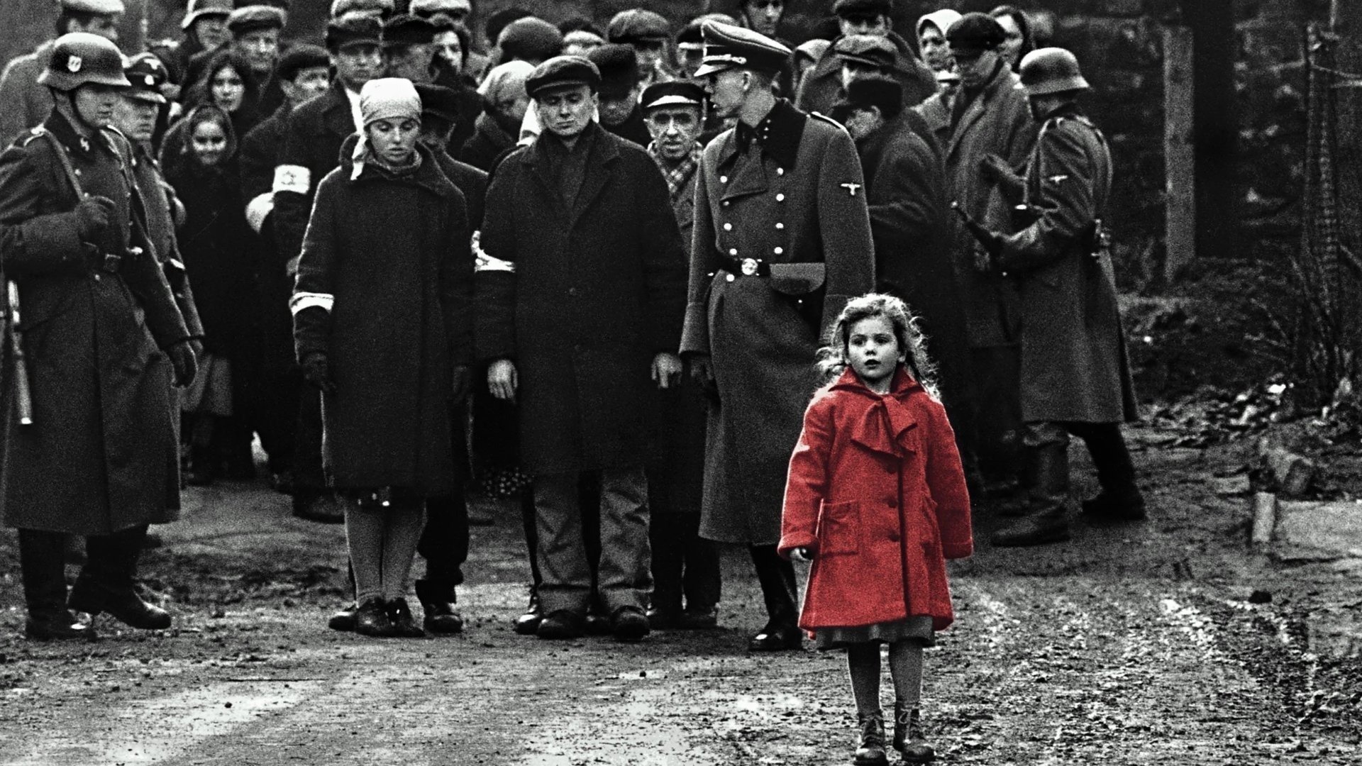La petite fille au manteau rouge - La Liste de Schindler