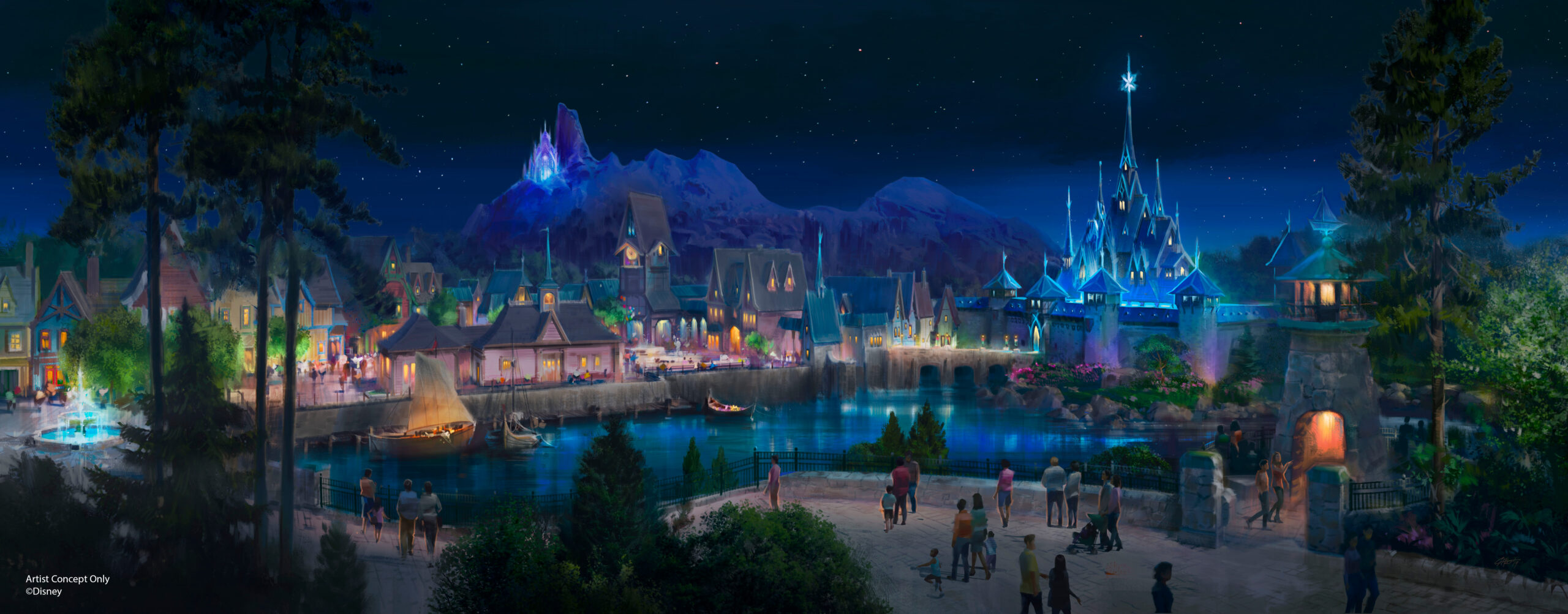 La zone dédiée à La Reine des Neiges à Disneyland Paris