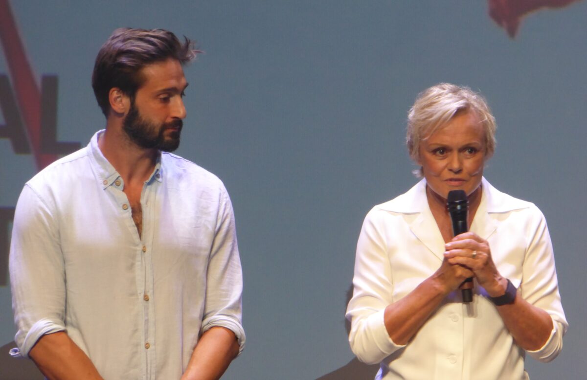 Muriel Robin et Guillaume Labbé lors de la présentation de Les Yeux grands fermés au Festival Fiction La Rochelle ©Sylvie-Noëlle pour CinéSérie