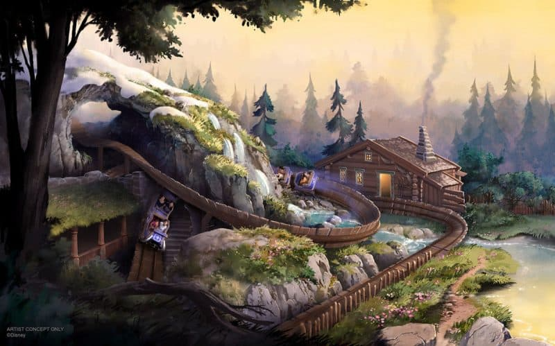 Attraction Wandering Oaken Sliding Seighs - Zone La reine des Neiges à Hong Kong Disneyland