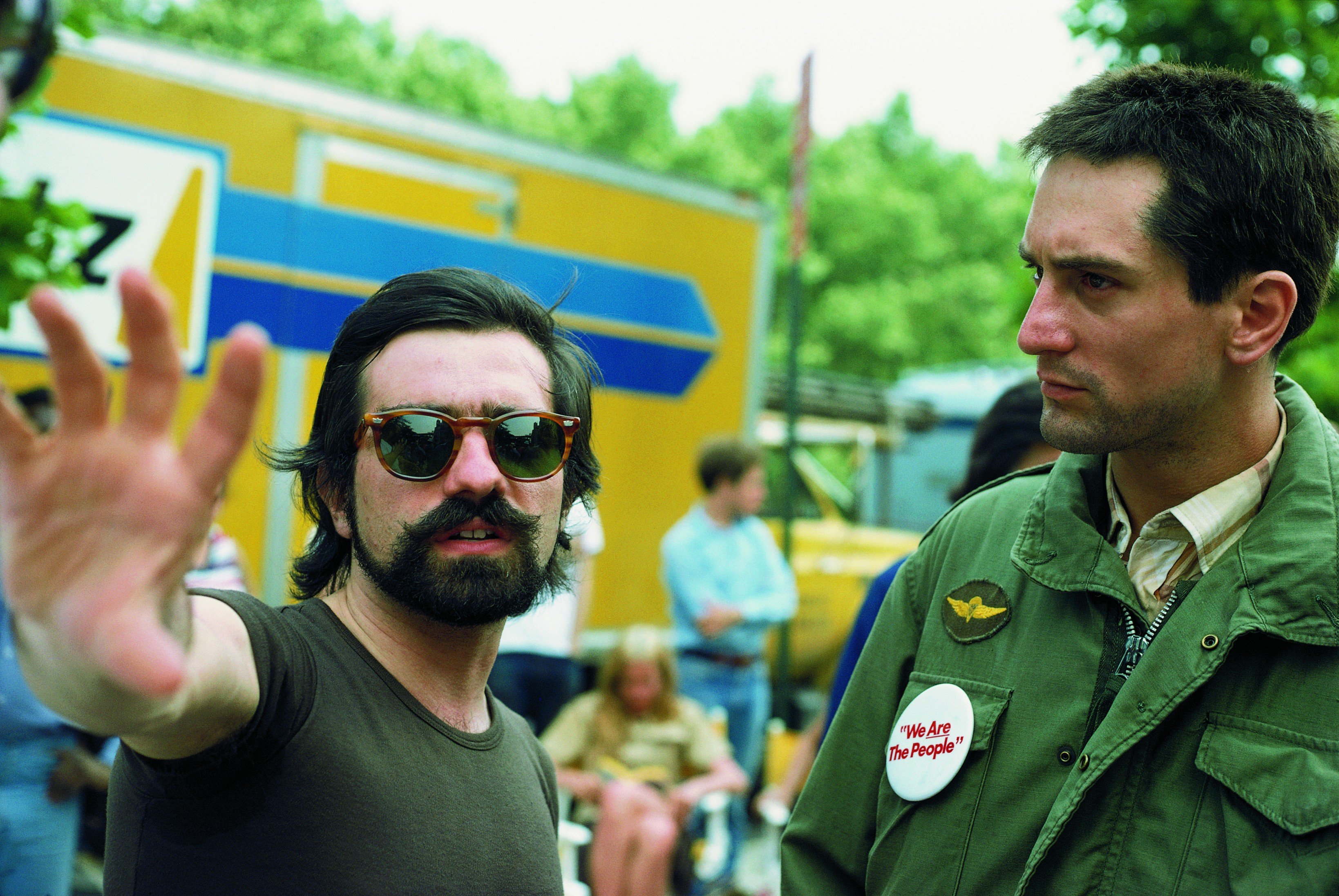 Martin Scorsese et Robert De Niro sur le tournage de Taxi Driver