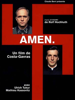 L'affiche du film Amen. de Costa Gavras