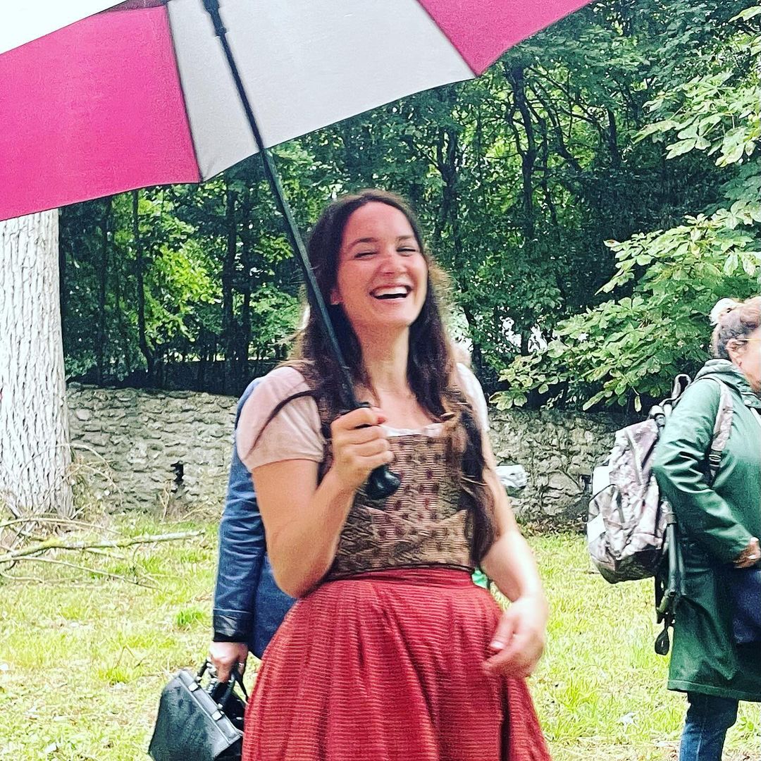 Anaïs Demoustier sur le tournage du film Le Comte de Monte-Cristo ©Instagram Pierre Niney