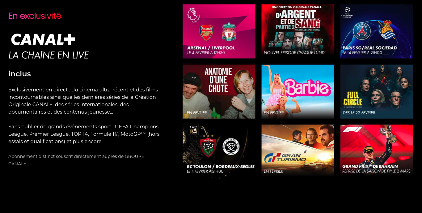 Canal Plus offre Freebox Ultra