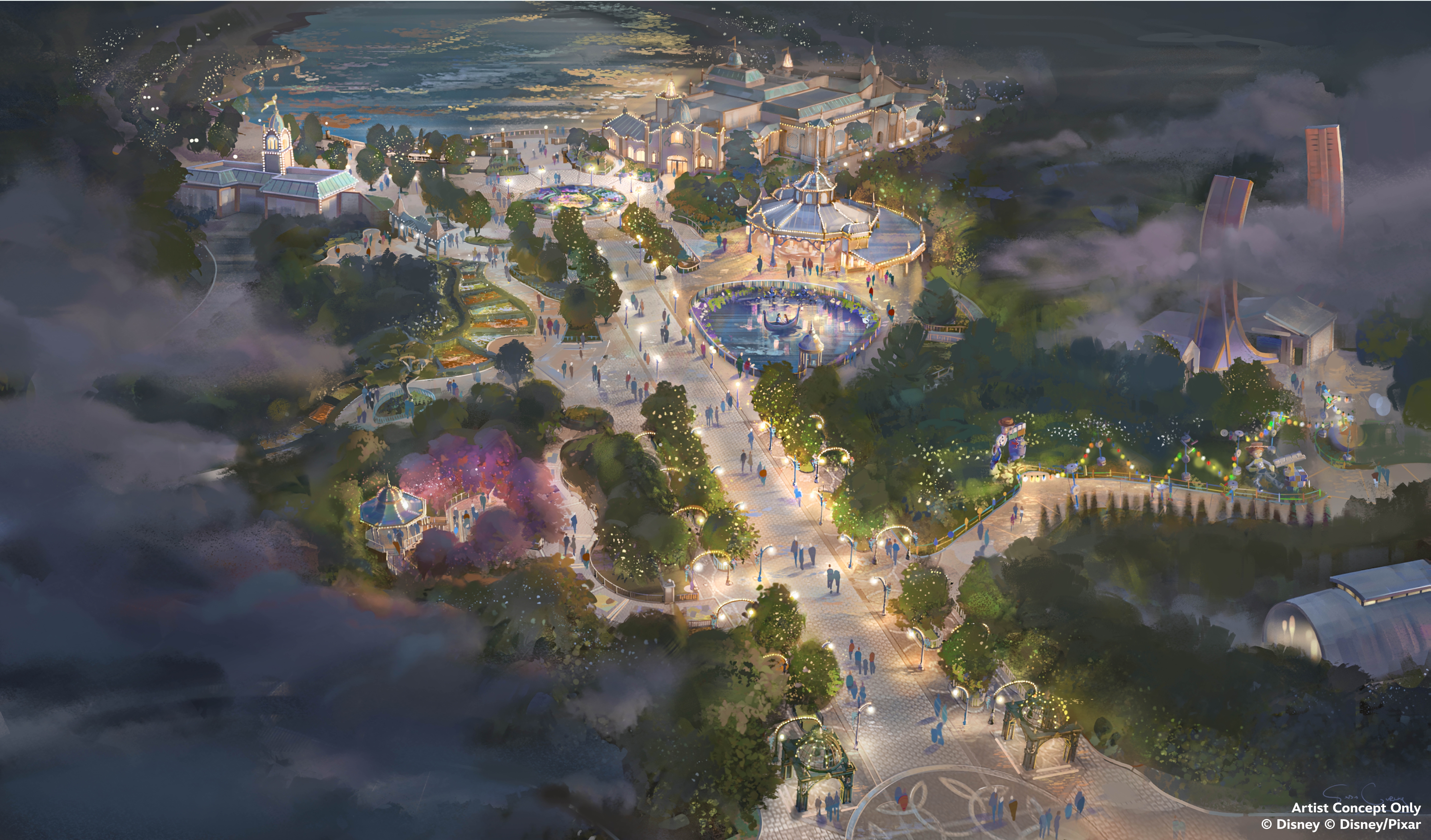 Concept Art de Adventure Way à Disneyland Paris