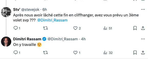 Capture d'écran de X