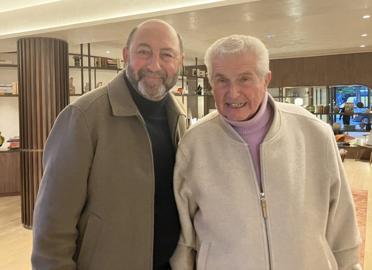 Kad Merad et Claude Lelouch ©Sylvie-Noëlle T. pour CinéSérie